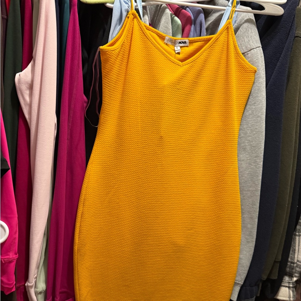 Fashion Nova Vibrant Yellow Knit Top